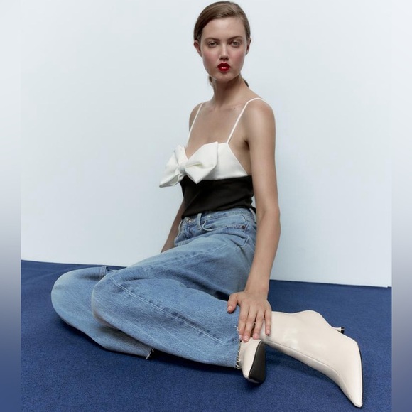 ✨ZARA✨Kitten Heel Ankle Boots - Picture 6 of 6